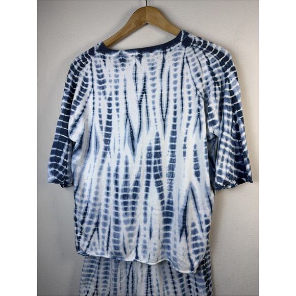 Calme Johnny Was womens small Set shirt shorts lounge wear style #M59421 cozy - Picture 5 of 13